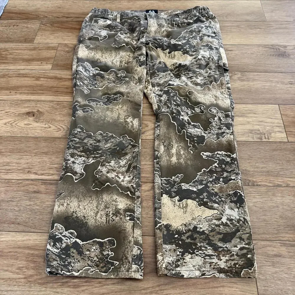 RealTree Camo Pants Hunting Outdoors Winter y2k Size L 36-38 - Picture 4 of 10